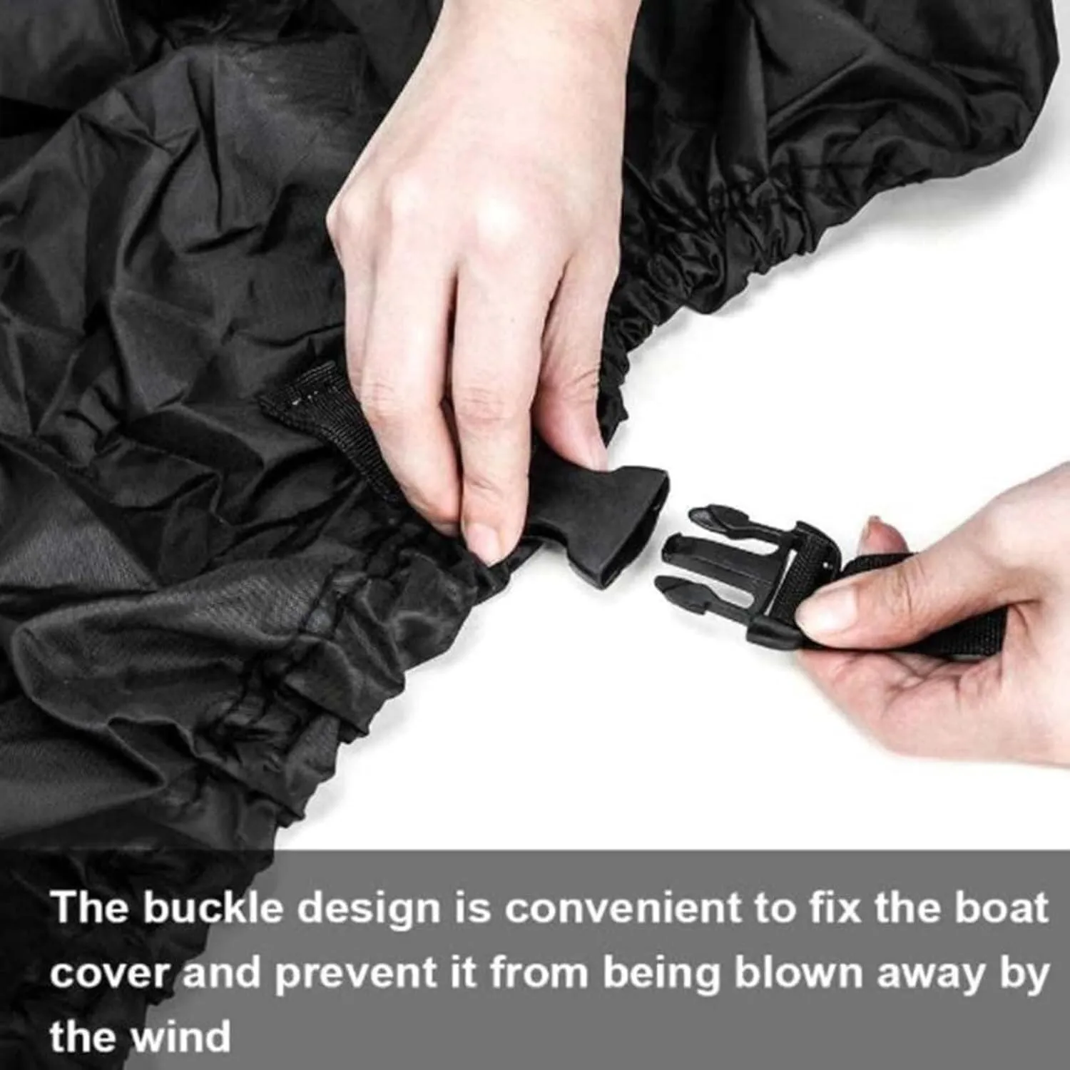 Towable Boat Cover Marine Tear-Resistant 210D Oxford Fabric Inflatable Boat Cover for All Seasons and Weather Conditions