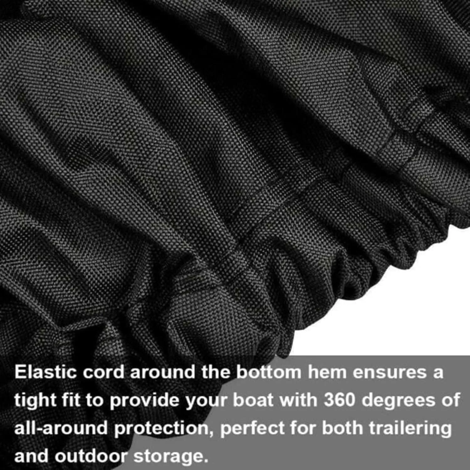 Towable Boat Cover Marine Tear-Resistant 210D Oxford Fabric Inflatable Boat Cover for All Seasons and Weather Conditions