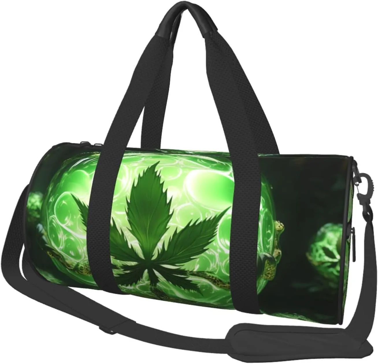 Travel Duffle Bag Lightweight Sports Gym Bag for Men Women Foldable Carry on Weekender Overnight Bag cool plant Canvas Sport Duffel Bag for Yoga Business Trip