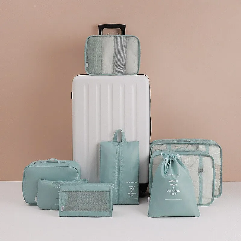 Travel Packing Suitcase Organizer Compression Cubes