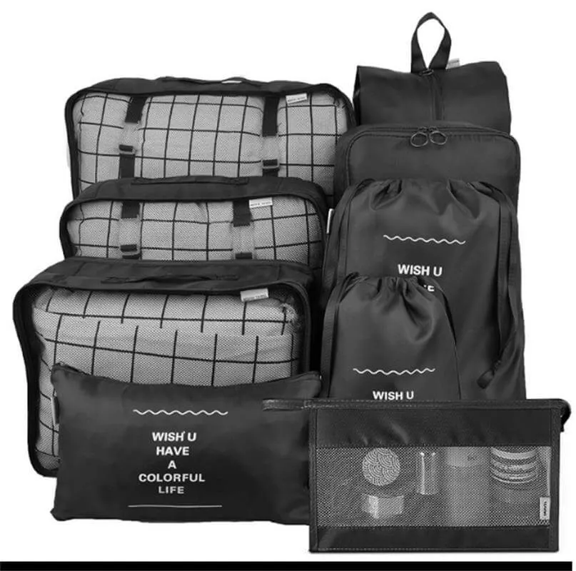 Travel Packing Suitcase Organizer Compression Cubes