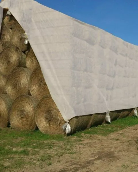 TUFFPAULIN 40FT X 30FT 200 GSM SILVER HAYCOVER SUPER HEAVY DUTY TARPAULIN- TIRPAL