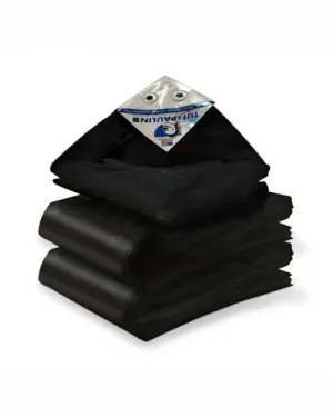 TUFFPAULIN 40FT X 40FT 150 GSM BLACK POND LINER TARPAULIN -TIRPAL