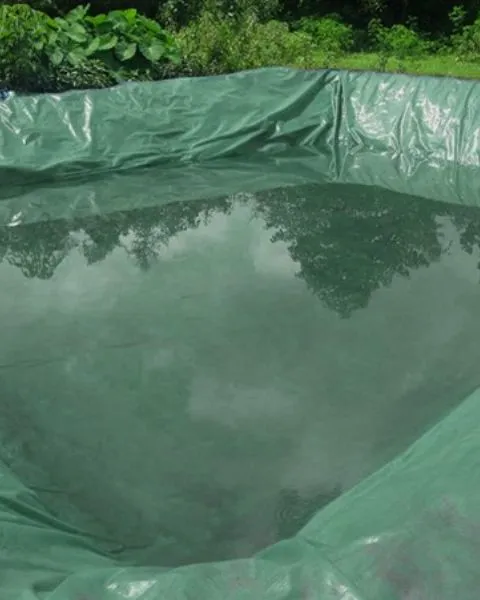 TUFFPAULIN 40FT X 40FT 150 GSM GREEN POND LINER TARPAULIN-TIRPAL