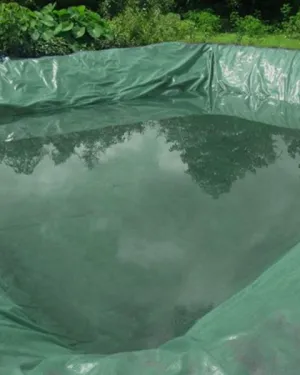 TUFFPAULIN 40FT X 40FT 150 GSM GREEN POND LINER TARPAULIN-TIRPAL
