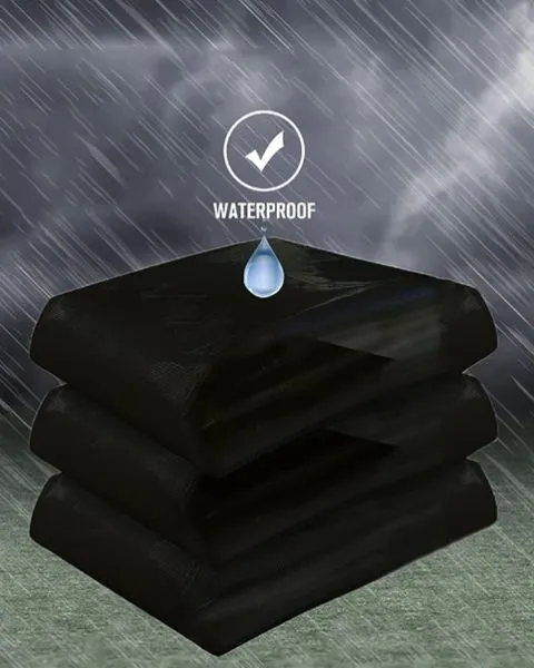 TUFFPAULIN 40FT X 40FT 200 GSM BLACK HAYCOVER SUPER HEAVY DUTY TARPAULIN TIRPAL