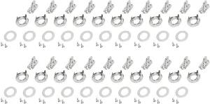 Twist Lock Fasteners, Turn Button Eyelet and Stud Set, Zinc Alloy Heavy Duty Canvas Marine Snap Kit for Water Proof Fabric, Tents, Boats, RVs