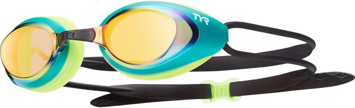 TYR Blackhawk Racing Swim Goggles in Mirrored or Non-Mirrored Adult Fit Styles