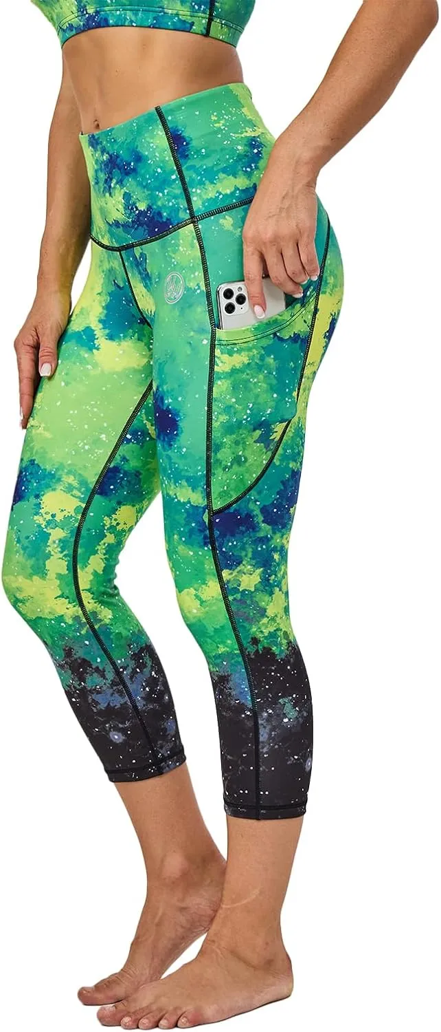 UIUO-UIPEU High Waisted Leggings for Women Tummy Control Yoga Pants with Pockets Workout Compression 7/8 Leggings