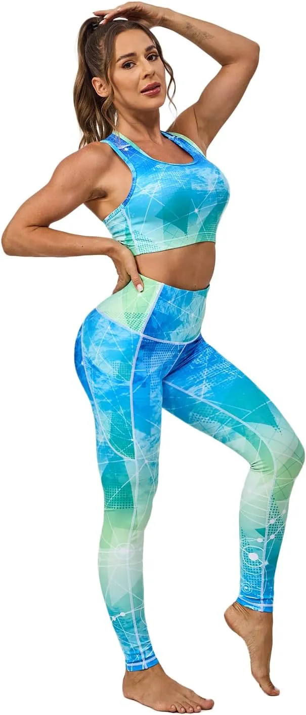 UIUO-UIPEU High Waisted Leggings for Women Tummy Control Yoga Pants with Pockets Workout Compression 7/8 Leggings