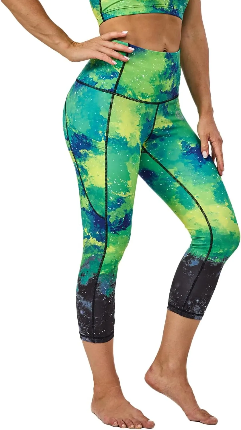 UIUO-UIPEU High Waisted Leggings for Women Tummy Control Yoga Pants with Pockets Workout Compression 7/8 Leggings