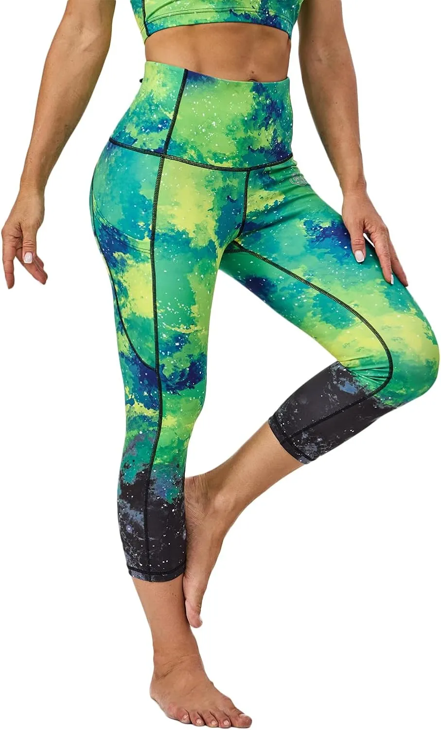 UIUO-UIPEU High Waisted Leggings for Women Tummy Control Yoga Pants with Pockets Workout Compression 7/8 Leggings