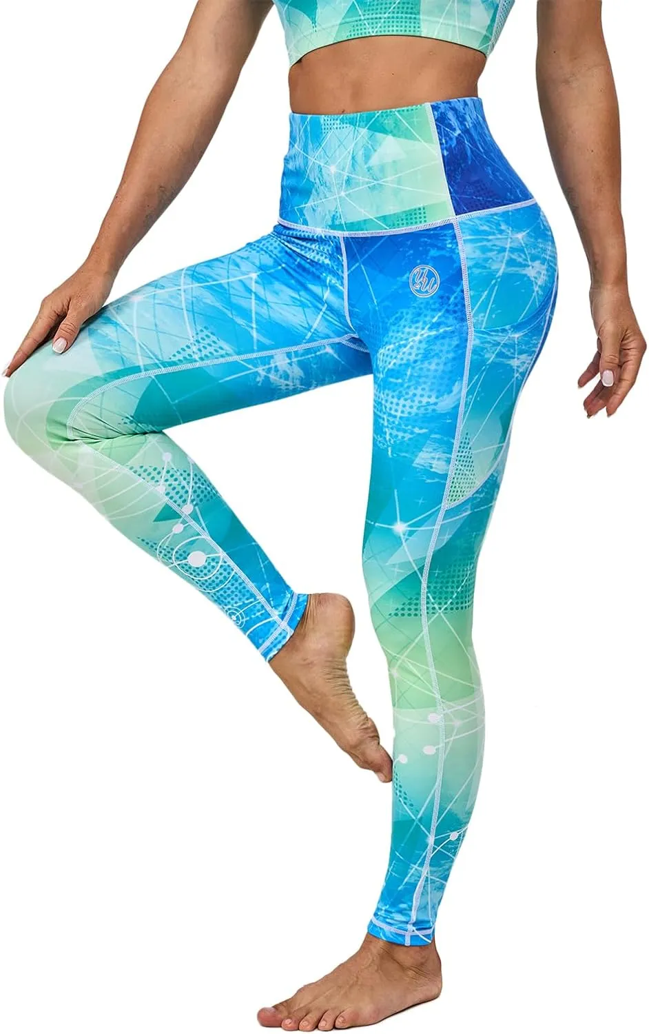 UIUO-UIPEU High Waisted Leggings for Women Tummy Control Yoga Pants with Pockets Workout Compression 7/8 Leggings
