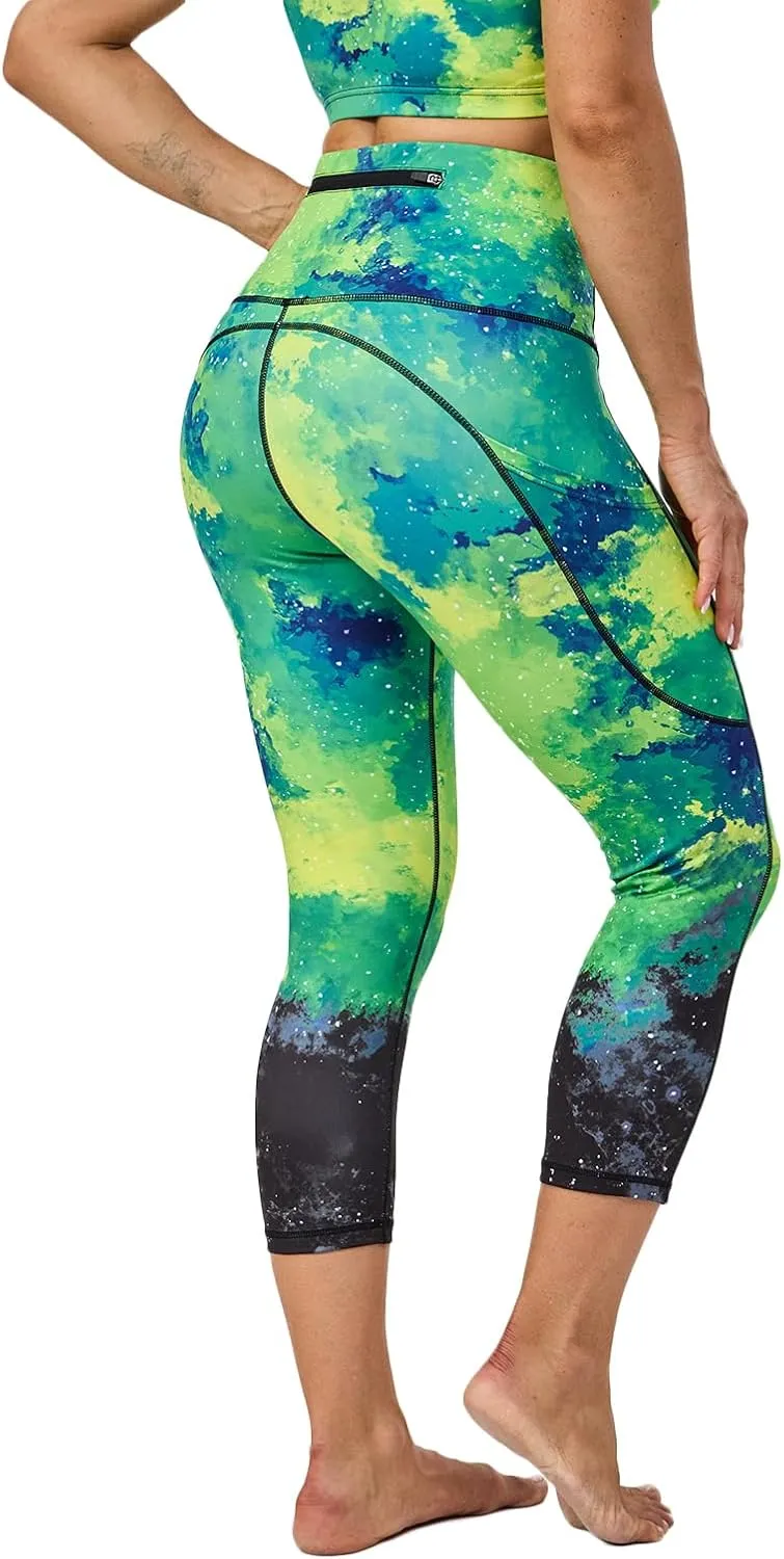 UIUO-UIPEU High Waisted Leggings for Women Tummy Control Yoga Pants with Pockets Workout Compression 7/8 Leggings