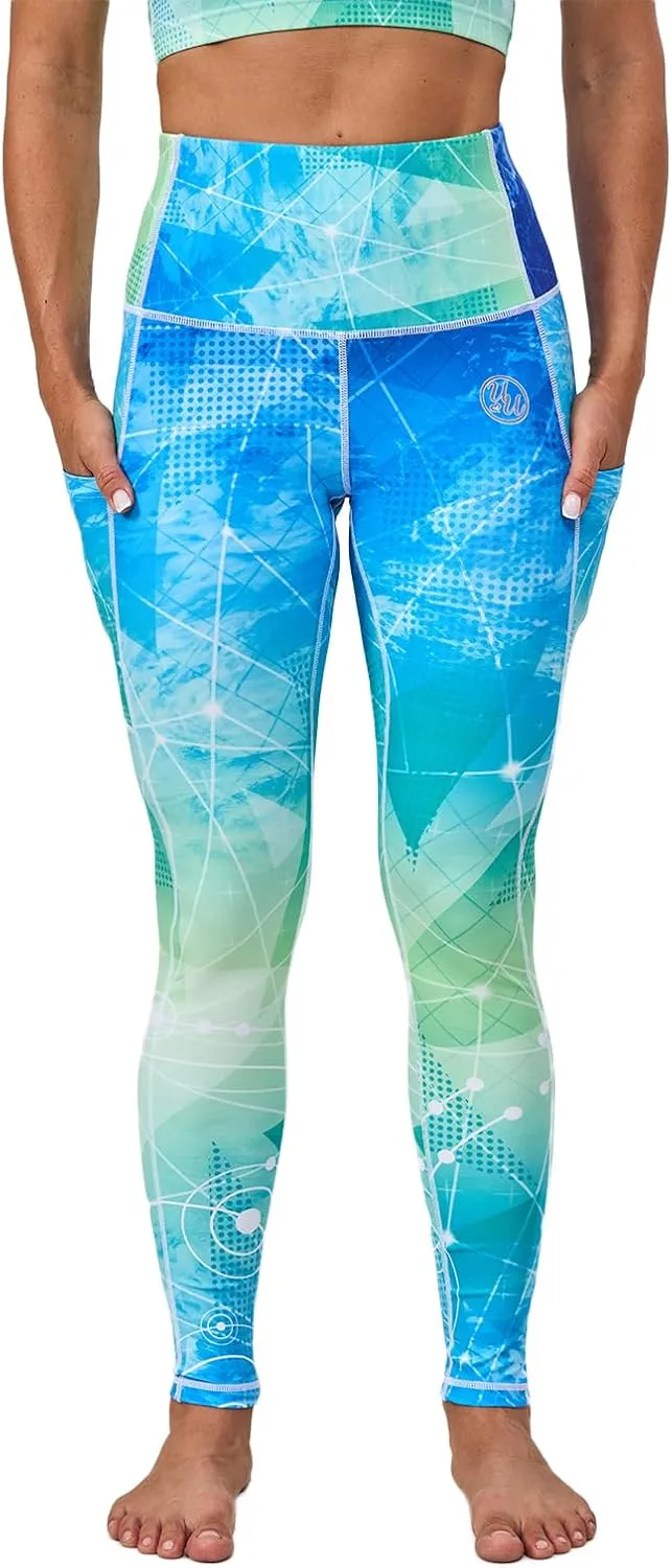 UIUO-UIPEU High Waisted Leggings for Women Tummy Control Yoga Pants with Pockets Workout Compression 7/8 Leggings