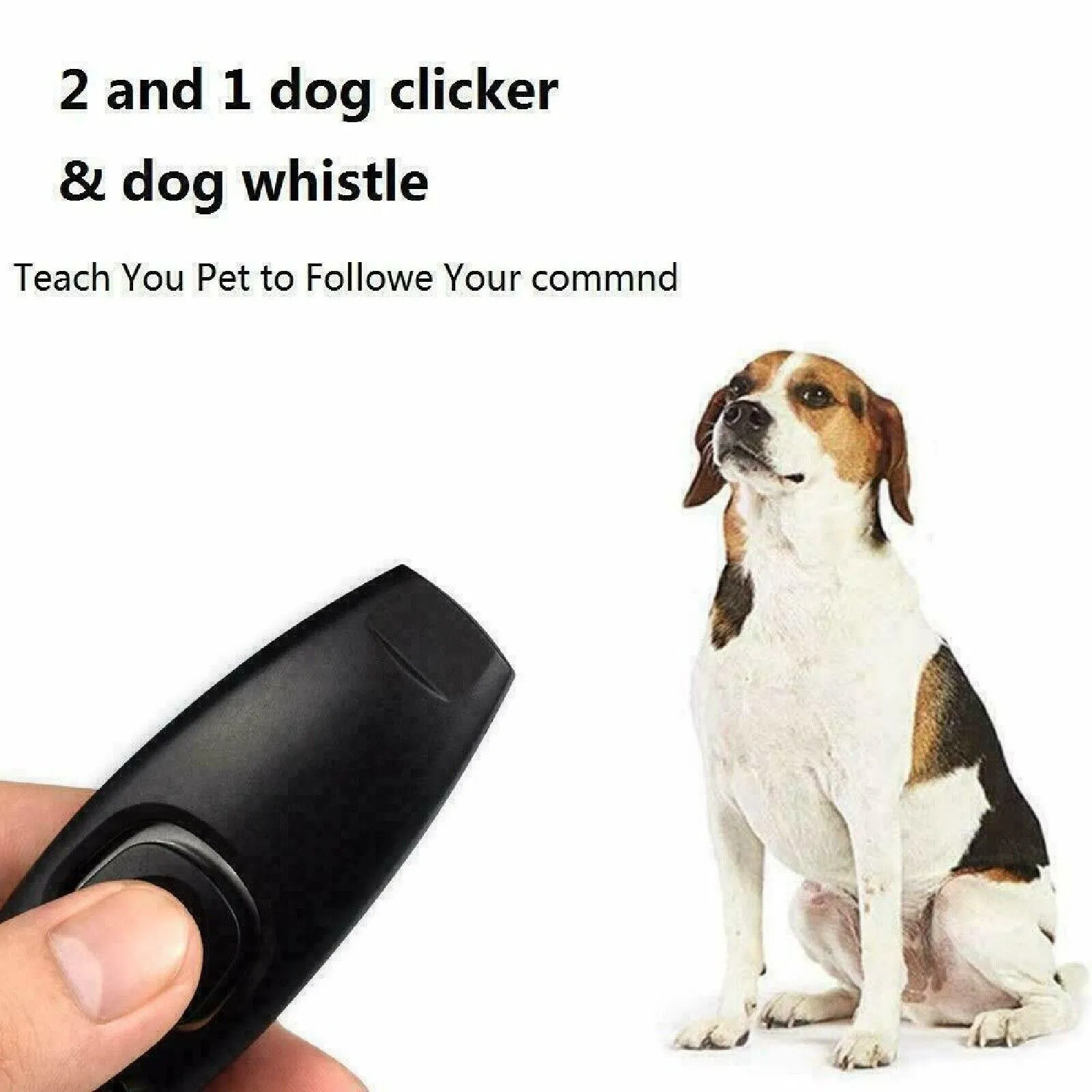 Ultrasonic Stop Pet Barking Pet Dog Training Whistle Clicker Train Skills