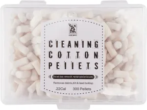 uolent Cleaning Cotton Wool Felt Cleaning Pellets for Maintenance .22.177 Caliber 300 Counts with Storage Box