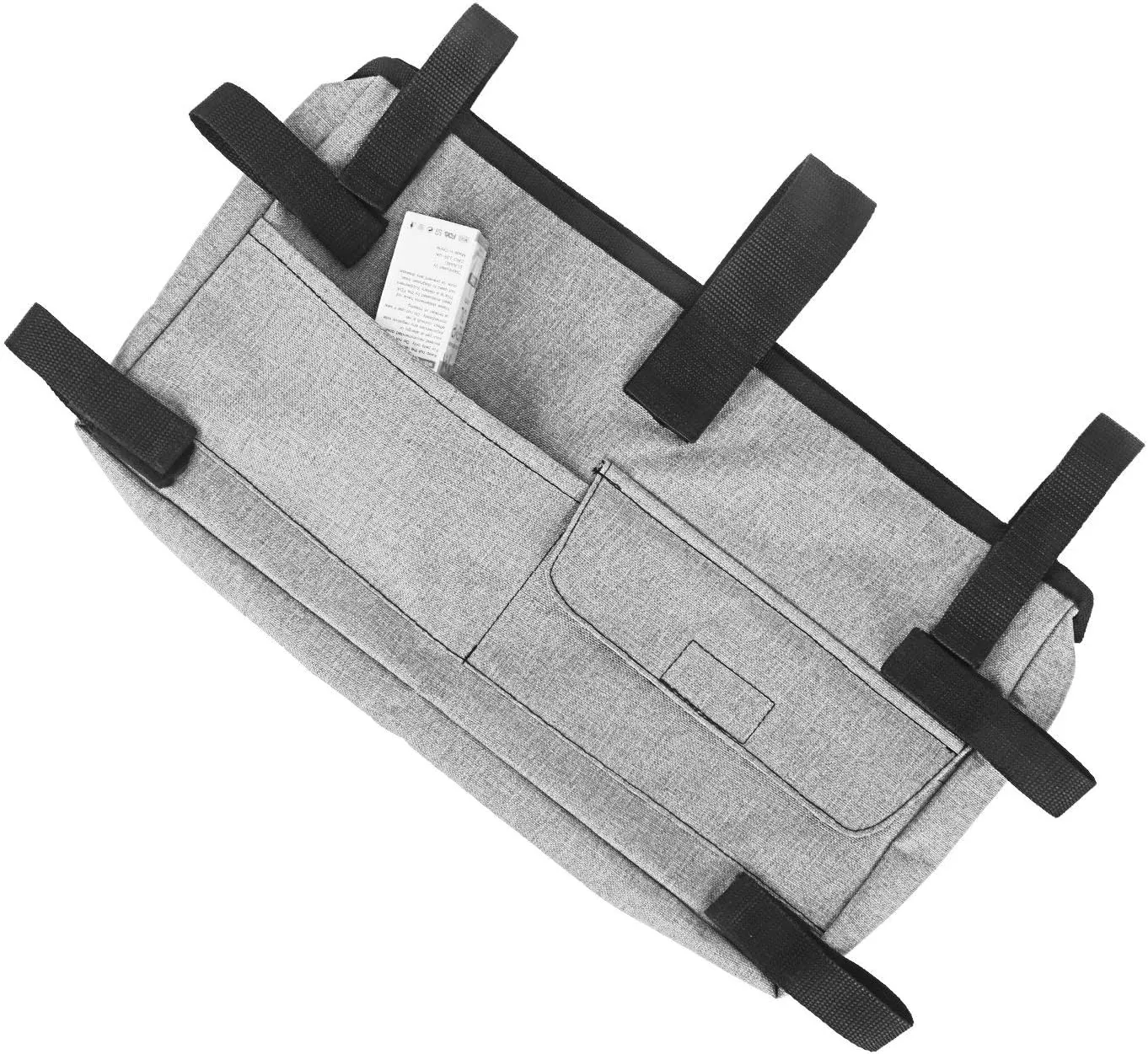 Update Walker Bag Hand Free Storage Bag Walker Attachment Handicap Basket Pouch for Rollator, Wheelchair, Folding Walkers (Grey)