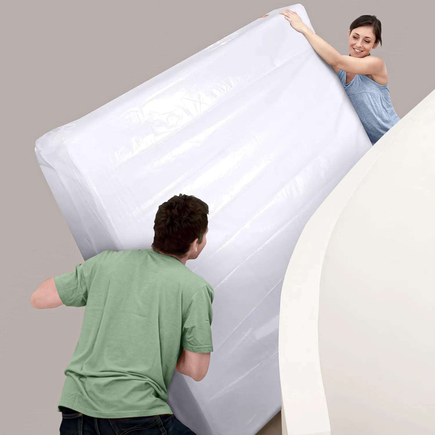 Utopia Home Full Size Mattress Bag for Moving (2 Pack), 4 Mil Heavy Duty Plastic Storage Bag, Mattress Encasement Cover Fits Mattresses up to 14 Inches