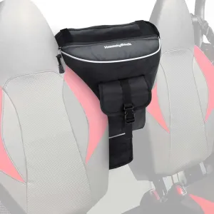 UTV Center Storage Bag UTV Cab Pack Center Seat Bag Easy Install Compatible with Polaris RZR XP 1000 Turbo S 900 570 800 UTV Storage Bag 1680D High-Density with Multiple Pockets（Black）