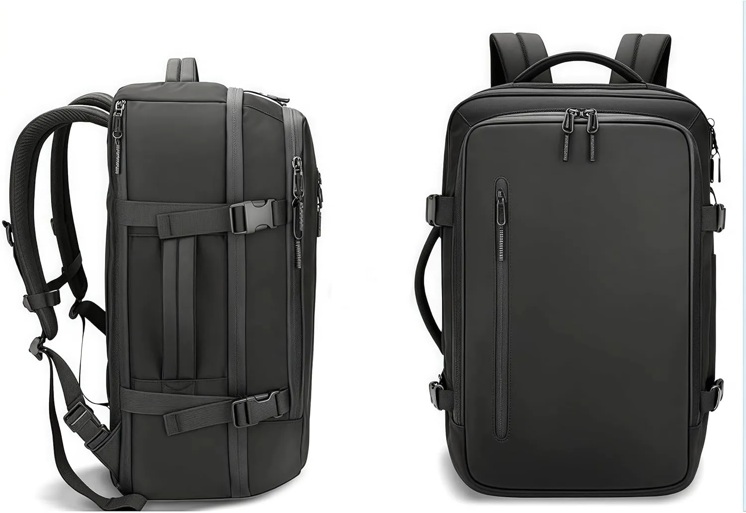 Vacuum Backpack Travel with Pump，with Vacuum Compression Function, Simple and Large Capacity Expandable Backpack, High-end Travel Experience for Women and Men