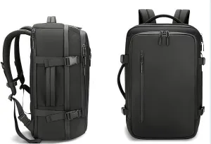 Vacuum Backpack Travel with Pump，with Vacuum Compression Function, Simple and Large Capacity Expandable Backpack, High-end Travel Experience for Women and Men