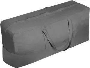 Vailge Storage Bag, 60Lx20Wx28H, Grey, Synthetic Fabric with Waterproof Coating, Zipper, Outdoor Furniture Cushion and Cover Storage Protection, 50 pounds Load Capacity