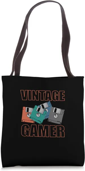 Vintage Gamer Floppy Disk Retro Memory Module Tote Bag