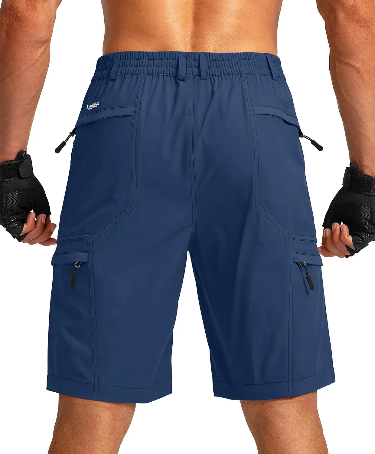 Viodia Men's Hiking Cargo Shorts with 6 Pockets Quick Dry Lightweight Stretch Shorts for Men Outdoor Fishing Golf Shorts