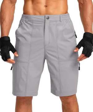 Viodia Men's Hiking Cargo Shorts with 6 Pockets Quick Dry Lightweight Stretch Shorts for Men Outdoor Fishing Golf Shorts