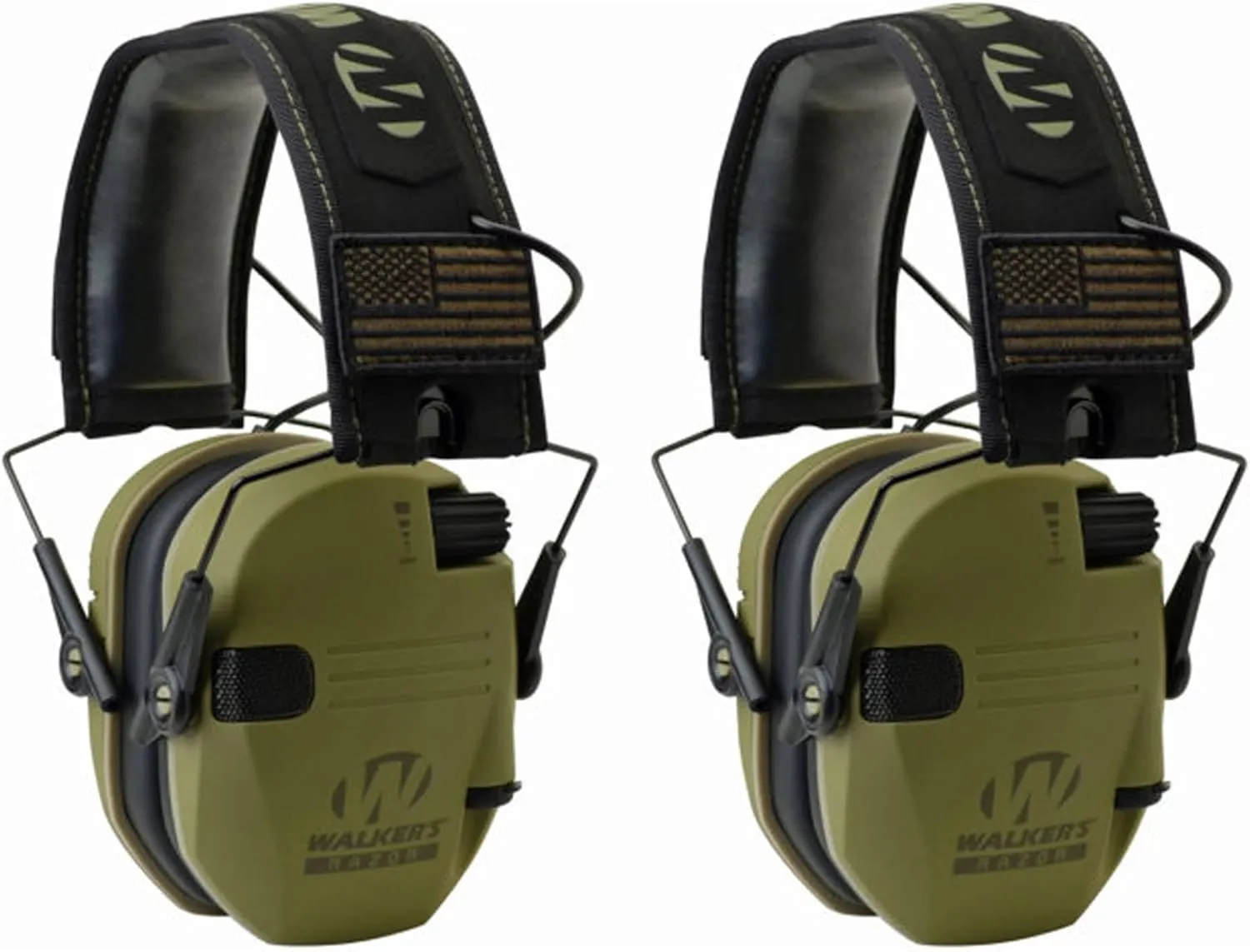 Walker's Razor Slim Shooter Electronic Hunting Folding Hearing Protection Earmuffs