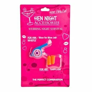 WEDDING NIGHT SURVIVAL WHISTLE & PLUGS