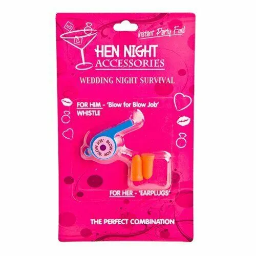WEDDING NIGHT SURVIVAL WHISTLE & PLUGS