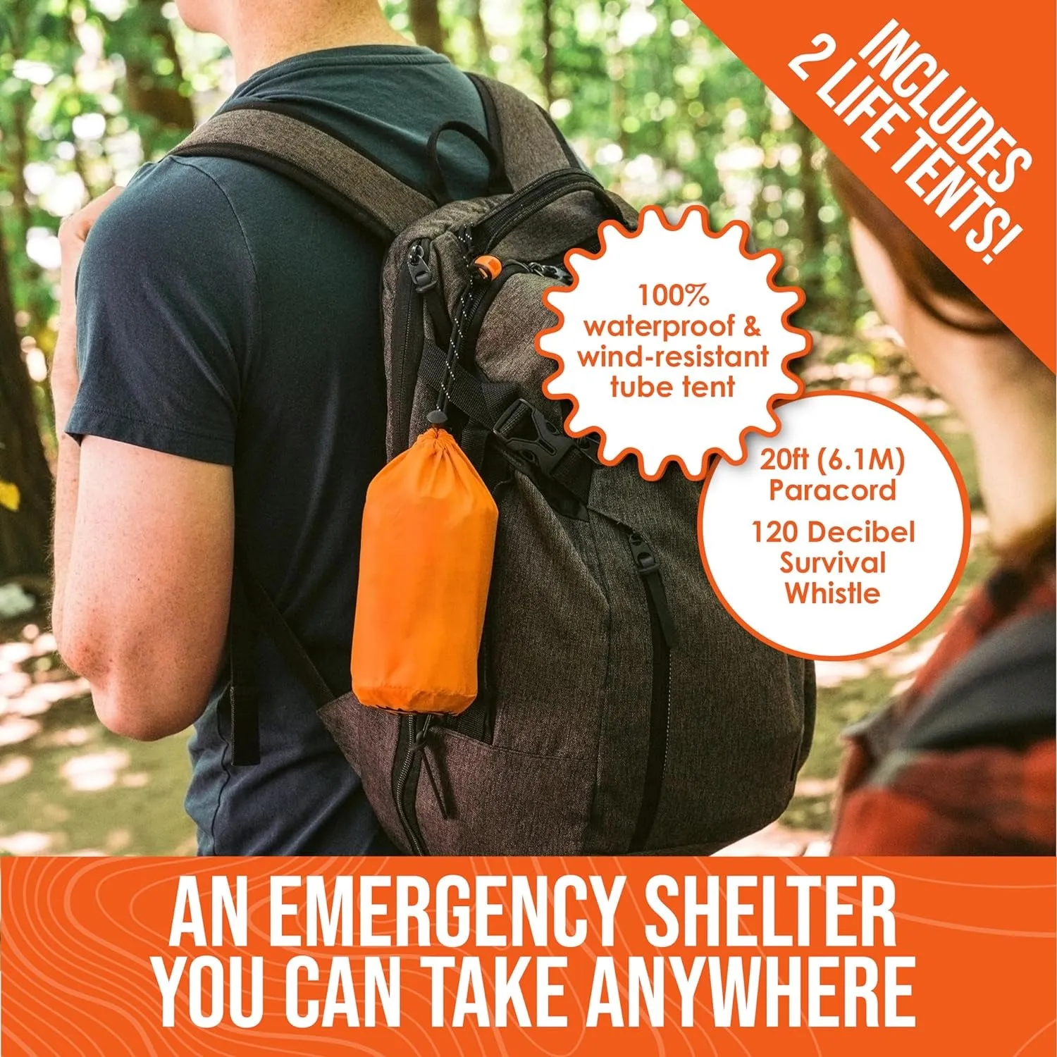 When You Realize Camping Isn't Just Netflix and Chill: 2-Person Emergency Hide-and-Seek Tent! Comes with Whistle for When You Get Lost and Paracord for Your MacGyver Moments!