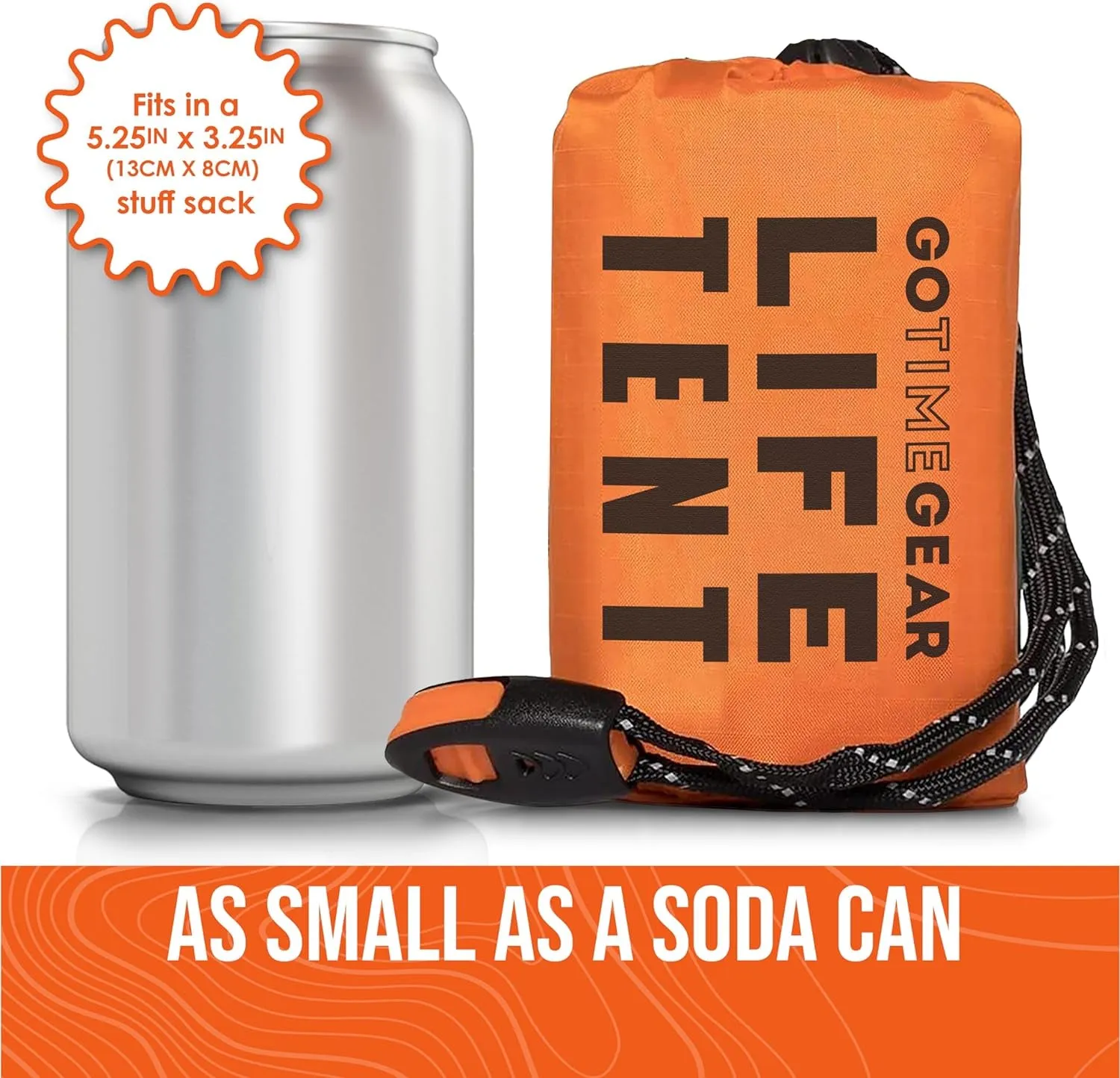 When You Realize Camping Isn't Just Netflix and Chill: 2-Person Emergency Hide-and-Seek Tent! Comes with Whistle for When You Get Lost and Paracord for Your MacGyver Moments!