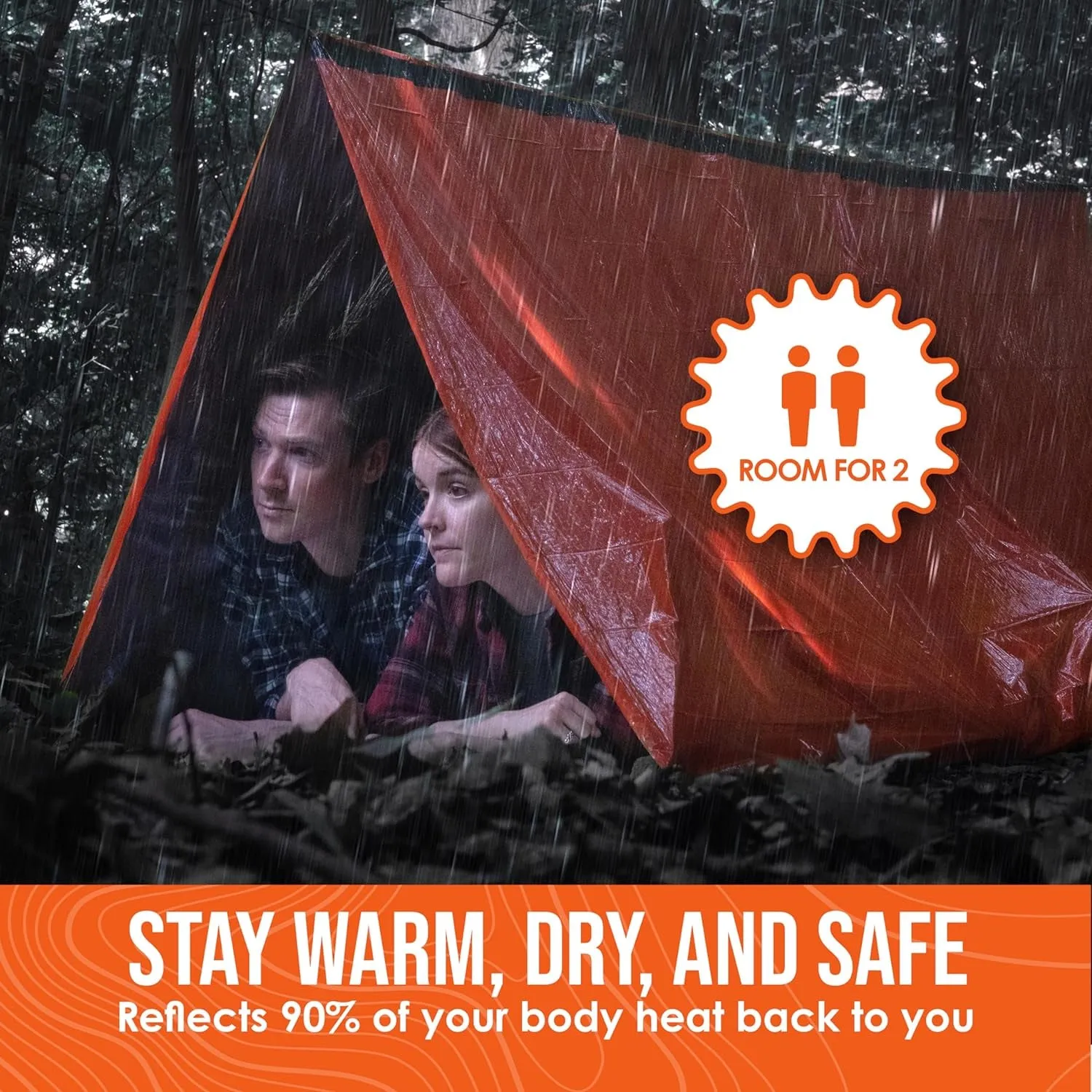 When You Realize Camping Isn't Just Netflix and Chill: 2-Person Emergency Hide-and-Seek Tent! Comes with Whistle for When You Get Lost and Paracord for Your MacGyver Moments!