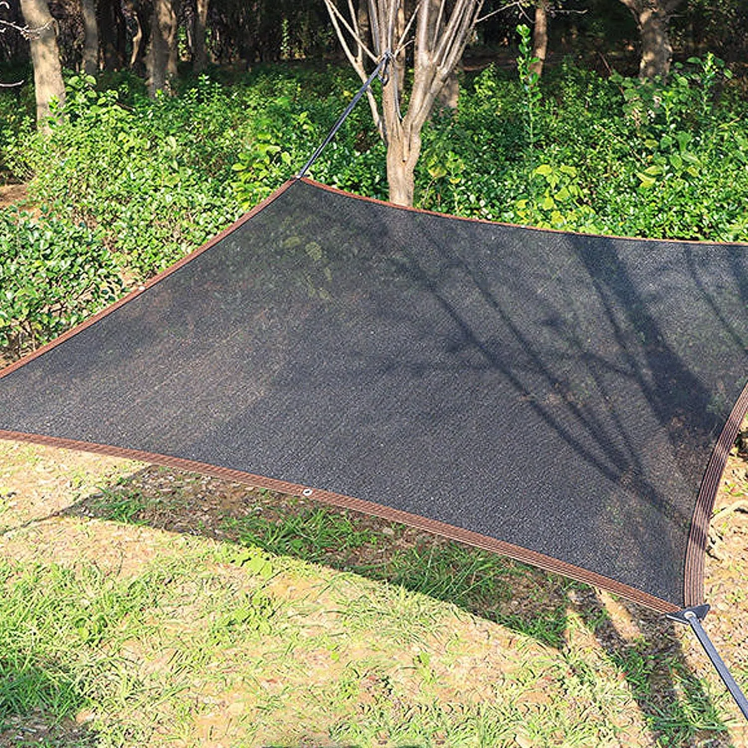 winemana 50% Black Shade Cloth, 10 x 20 FT Durable Mesh Tarp with Grommets, Garden Sunblock Shade Cloth Shading Antifreezing for Plants Cover, Greenhouse, Barns Kennel, Patio, Tomatoes