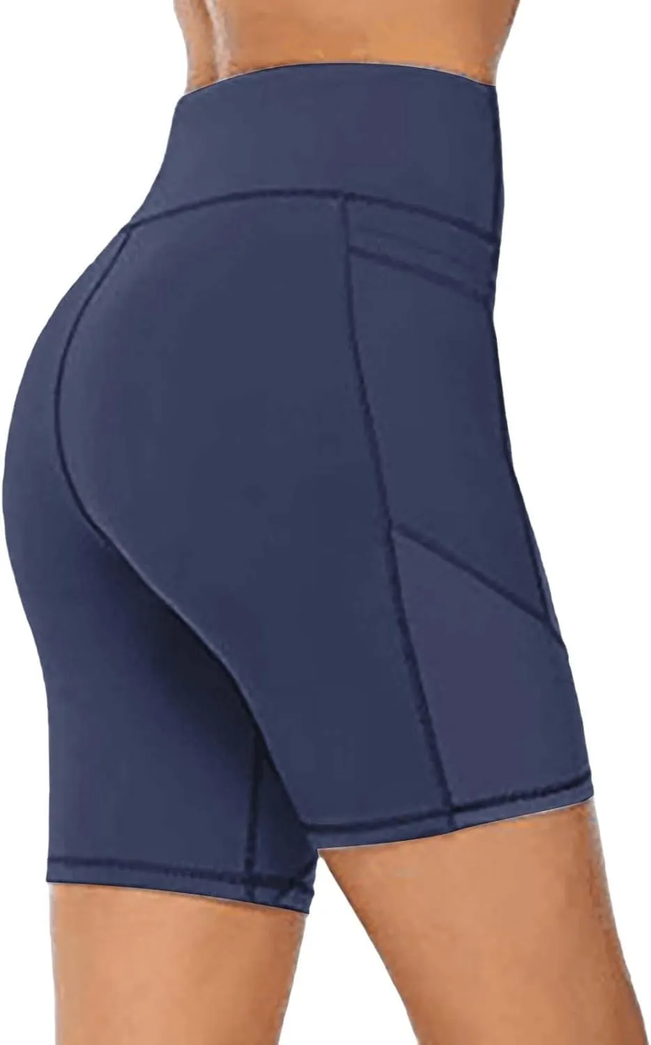 Women Workout Impact Shorts Women's High Waist Yoga Short Abdomen Training Running Yoga Pants Features Workout Yoga