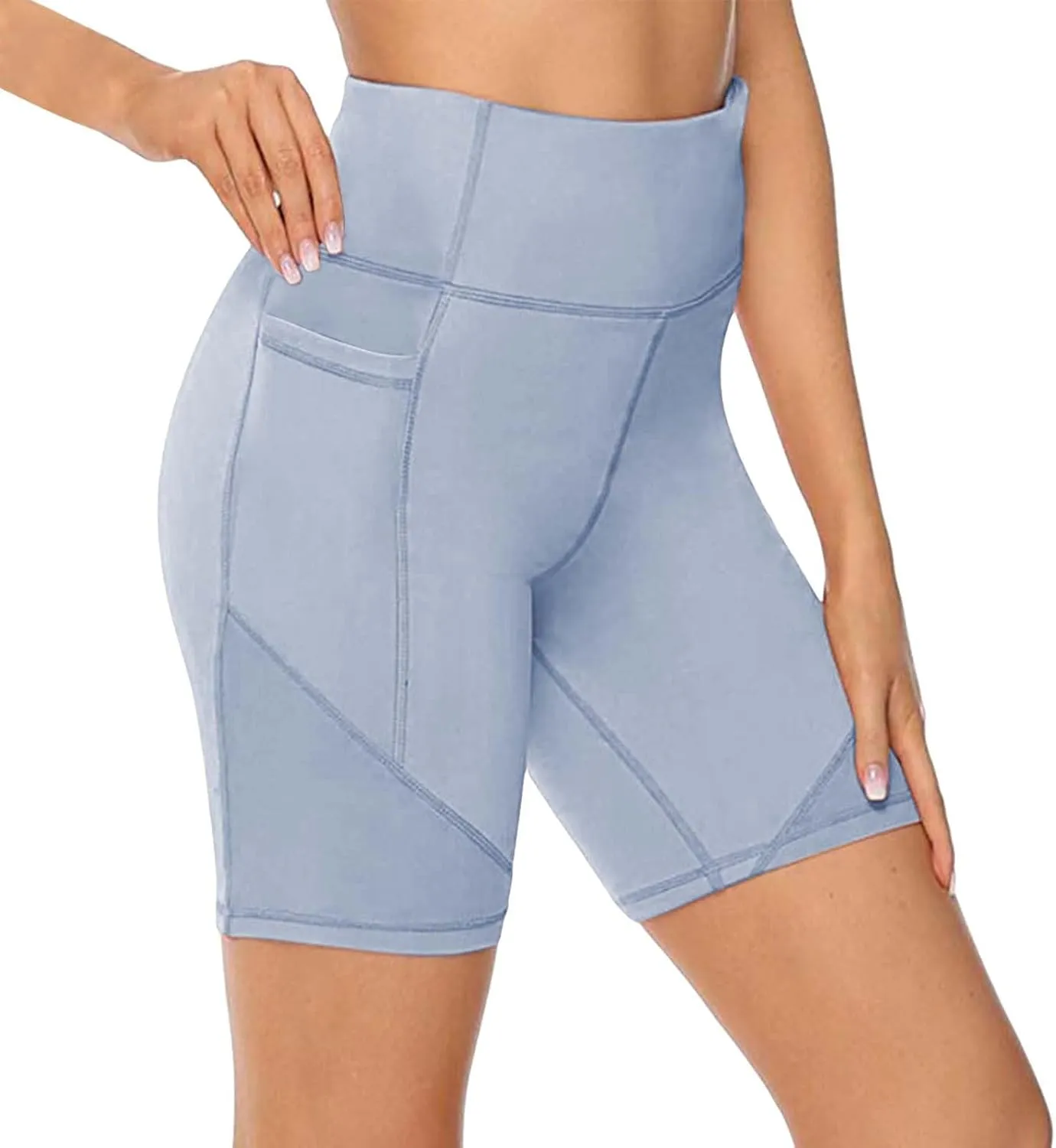 Women Workout Impact Shorts Women's High Waist Yoga Short Abdomen Training Running Yoga Pants Features Workout Yoga