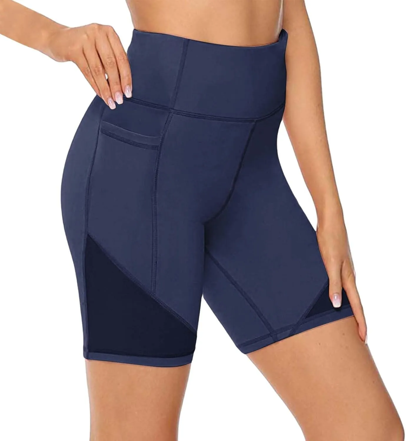 Women Workout Impact Shorts Women's High Waist Yoga Short Abdomen Training Running Yoga Pants Features Workout Yoga