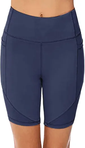 Women Workout Impact Shorts Women's High Waist Yoga Short Abdomen Training Running Yoga Pants Features Workout Yoga