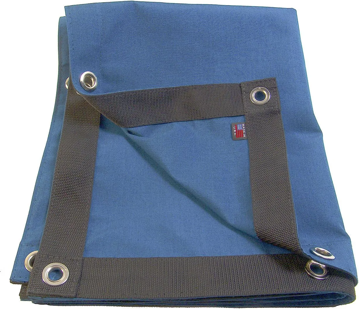 w/Reinforced Edging & 1/2" inch Brass Rolled Rim Spur Grommets Every 16" inches