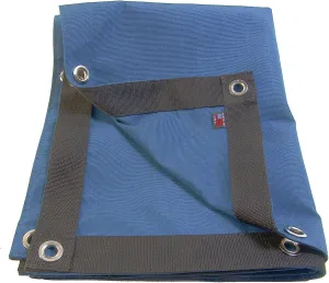 w/Reinforced Edging & 1/2" inch Brass Rolled Rim Spur Grommets Every 16" inches