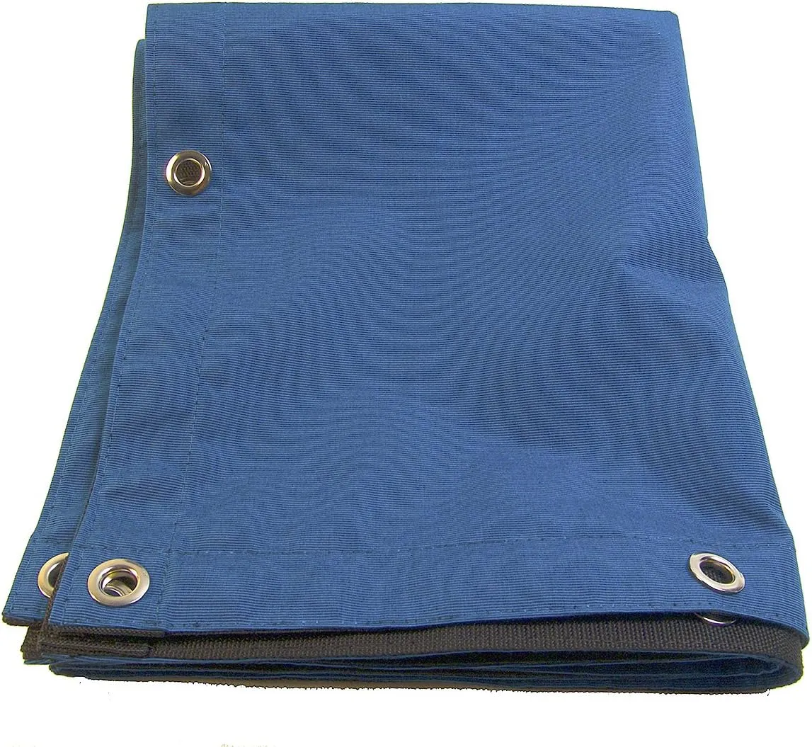 w/Reinforced Edging & 1/2" inch Brass Rolled Rim Spur Grommets Every 16" inches