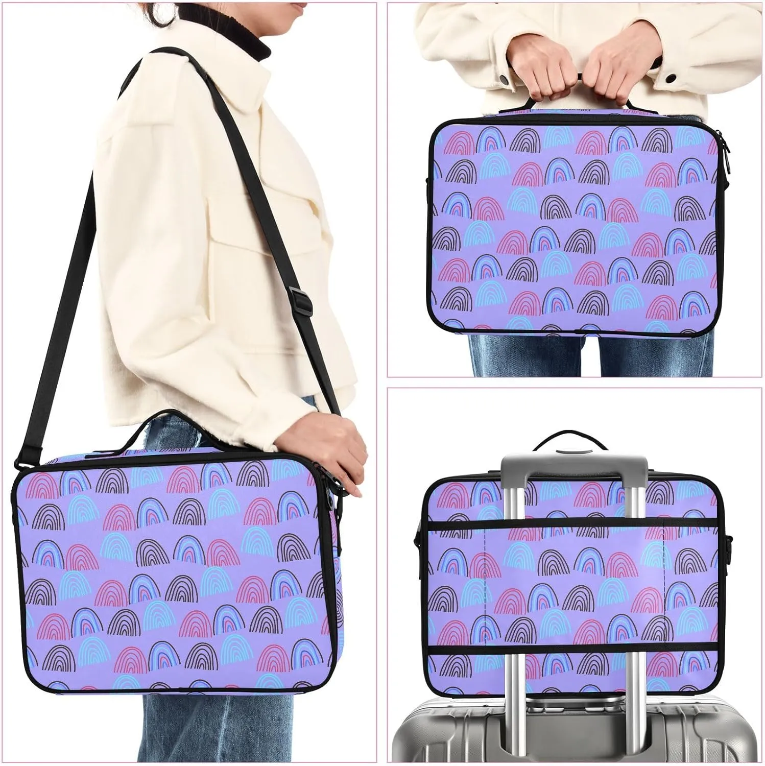 XL Hard Shell Makeup Bag Travel Toiletry Makeup Organizer for Women