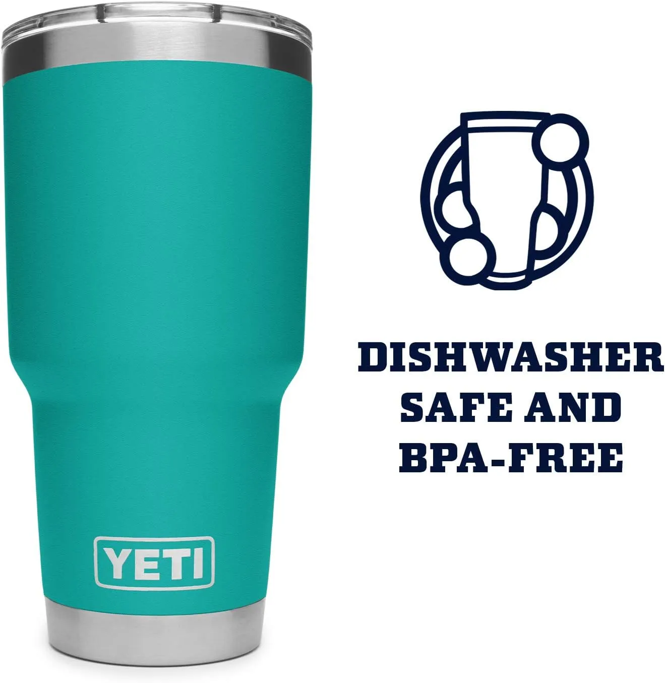 YETI Rambler 30 oz Stainless Steel Vacuum Insulated Tumbler w/MagSlider Lid