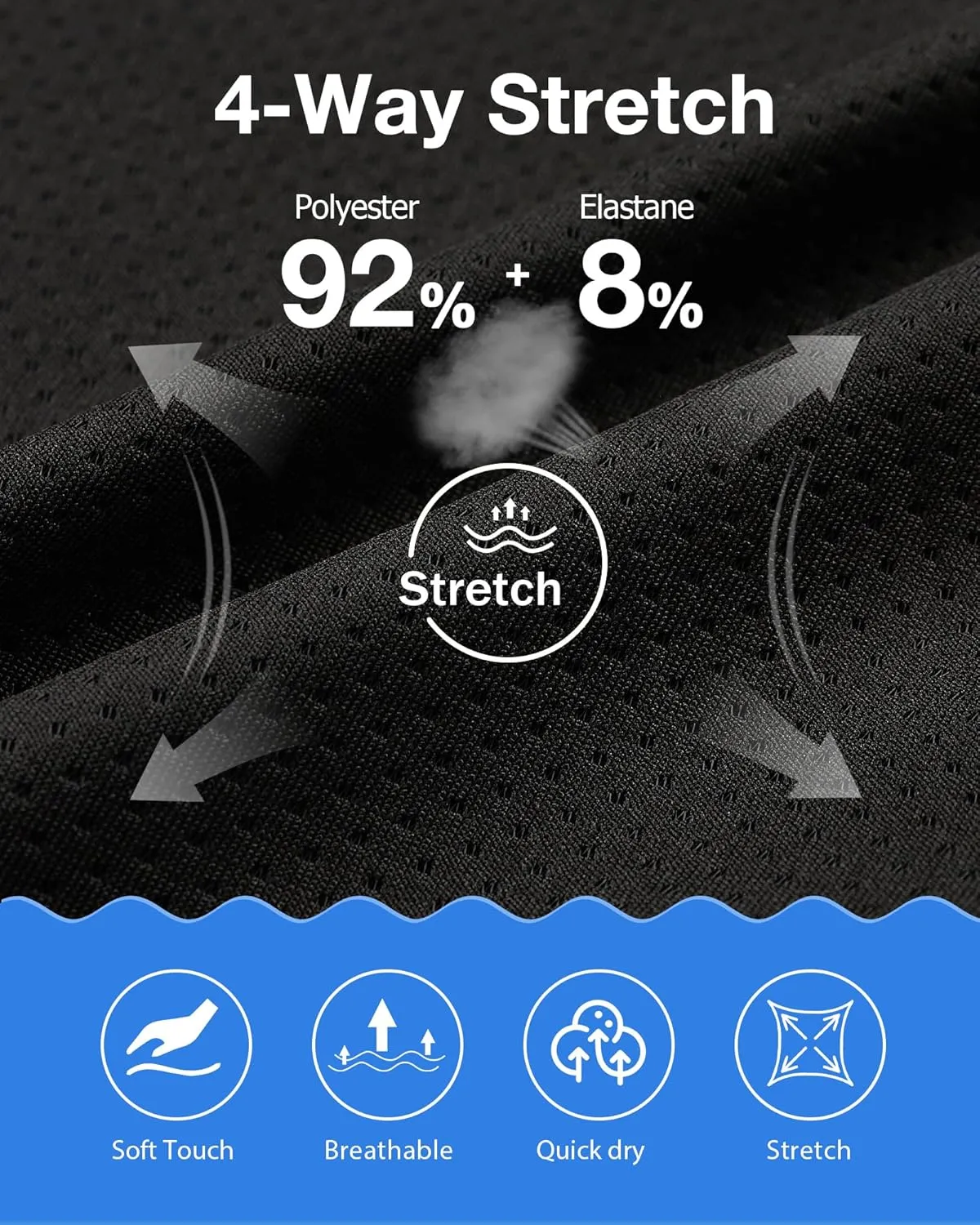 zeetoo Mens Swim Trunks with Compression Liner 9" Inseam Quick Dry Swim Shorts with Zipper Pockets Bathing Suit