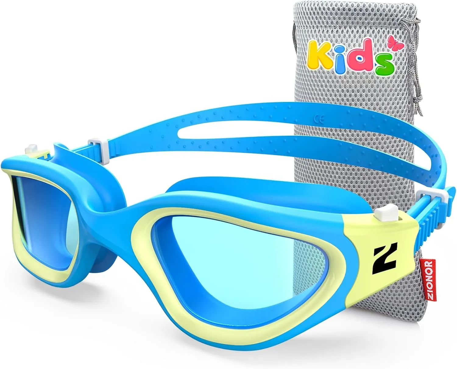 ZIONOR Kids Swim Goggles, G1MINI SE Anti-fog Swimming Goggles for Kid Child 6-14