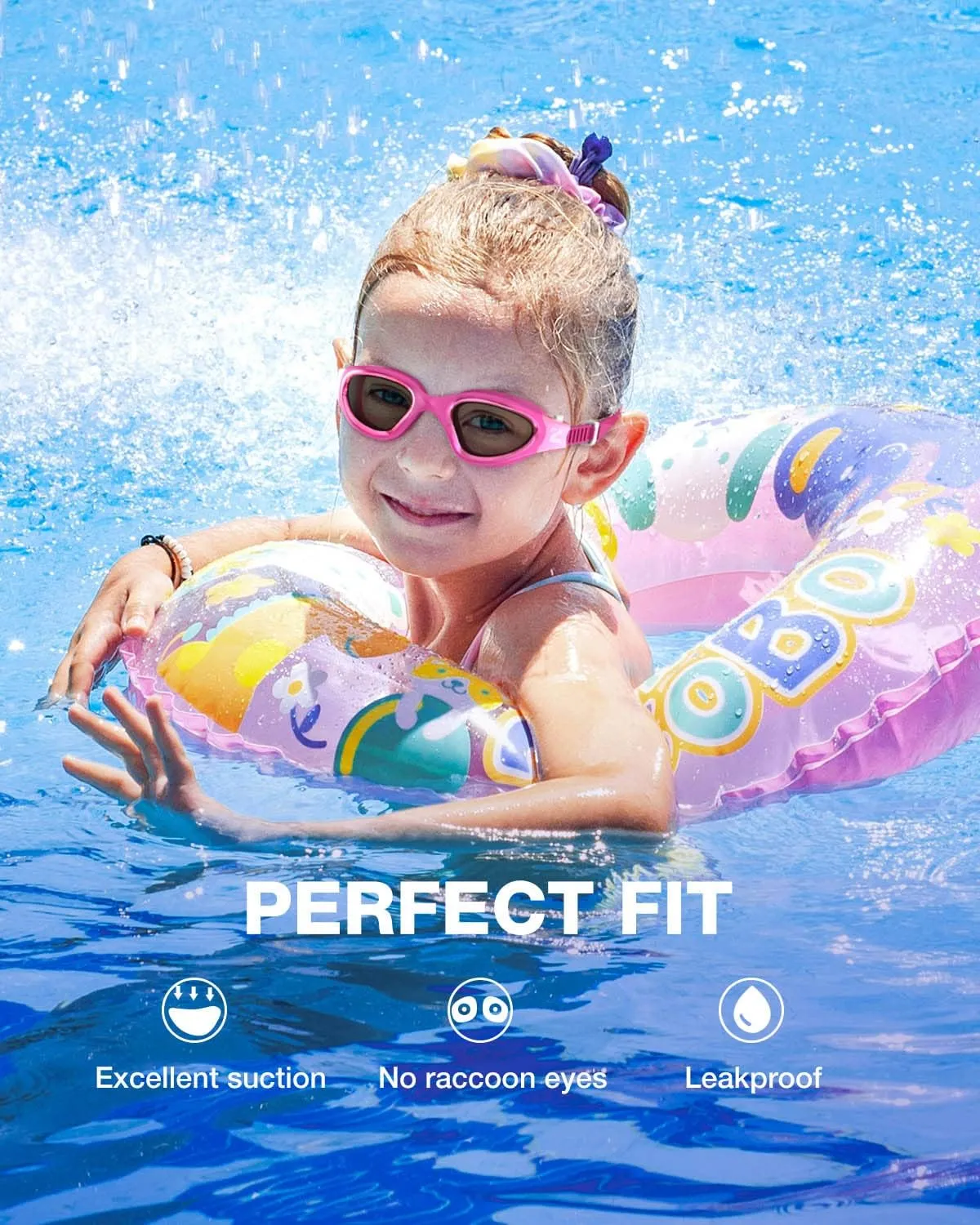 ZIONOR Kids Swim Goggles, G1MINI Ultra Photochromic Polarized Swimming Goggles Boys Girls