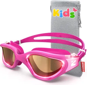 ZIONOR Kids Swim Goggles, G1MINI Ultra Photochromic Polarized Swimming Goggles Boys Girls